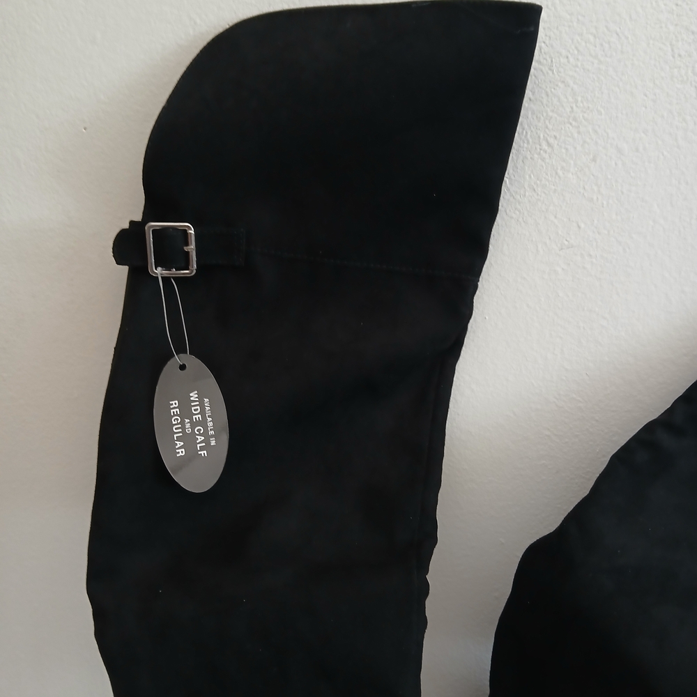 Black Knee-High Women's Boots Size 6.5 New - Picture 5 of 12